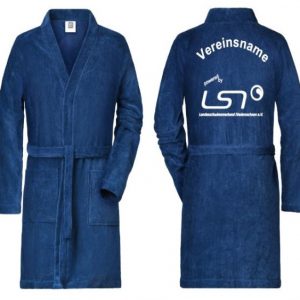 Herren Bademantel inklusive Vereinsname + LSN Logo