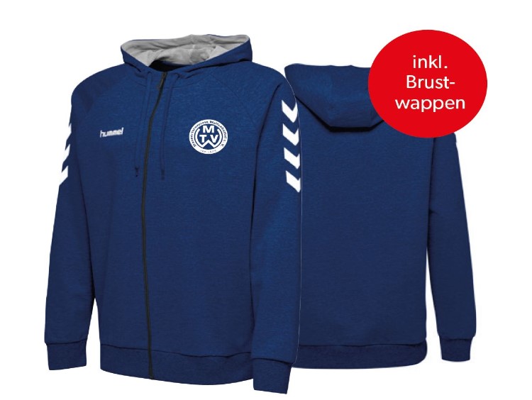 HML Cotton Zip Hoodie Damen MTV Wolfenbüttel inklusive Brustwappen – Bild 3