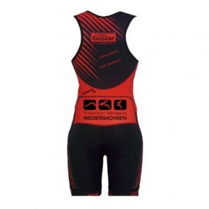 Triathloneinteiler im Eigendesign mit Front Reißverschluss