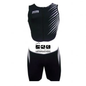 Triathloneinteiler im Eigendesign mit Rücken Reißverschluss