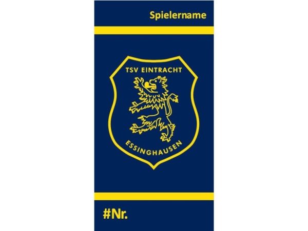 Duschtuch TSV Eintracht Essinghausen mit Nummer und Name