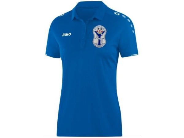 Damen Polo mit edlem 3D-Vereinswappen